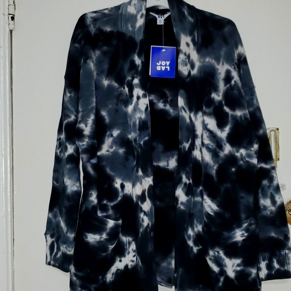 Joy Lab Tie Dye Open Cardigan. B- 0114